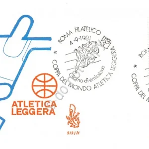 Spedizione Espresso FDC Venetia - Italia 1981 - Coppa del mondo di atletica leggera - viaggiata